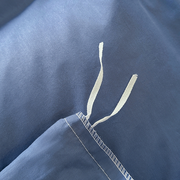 91家纺网 家纺一手货源 找家纺 宇彬家纺 2025直播新款13374全棉纯棉母婴级压线一字绣纯色刺绣四件套全棉纯棉贡缎新疆长绒字母款铂金系列 铂金 宾利蓝