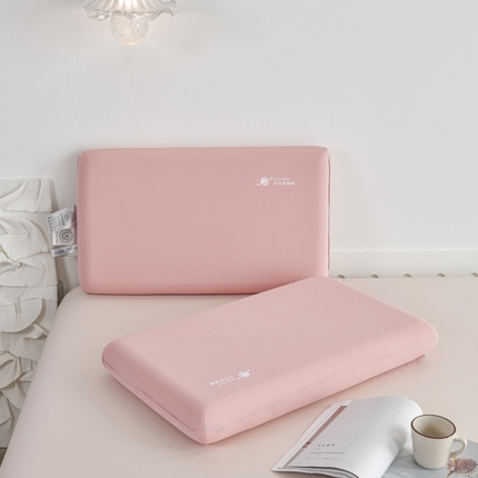 91家纺网 家纺一手货源 找家纺 枕芯真意 2025新款凉感丝牛奶丝午睡枕枕头枕芯 樱花粉