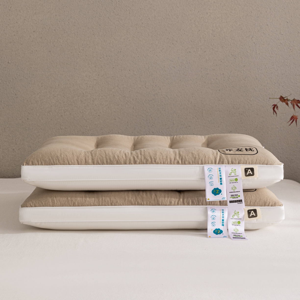 91家纺网 家纺一手货源 找家纺 （总）爱尚家枕芯 2025新款荞麦分区护颈枕枕头枕芯