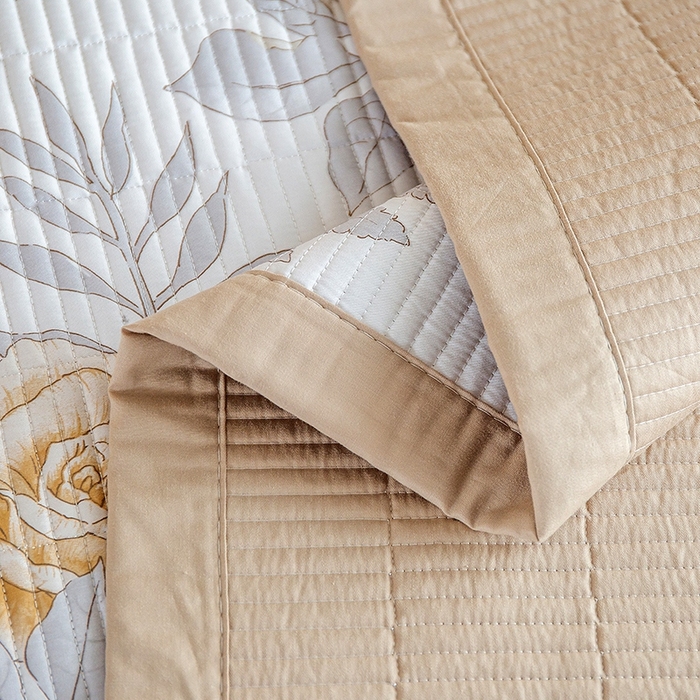 91家纺网 家纺一手货源 找家纺 （总）晨晨家纺2025新款双面全棉床盖款三件套