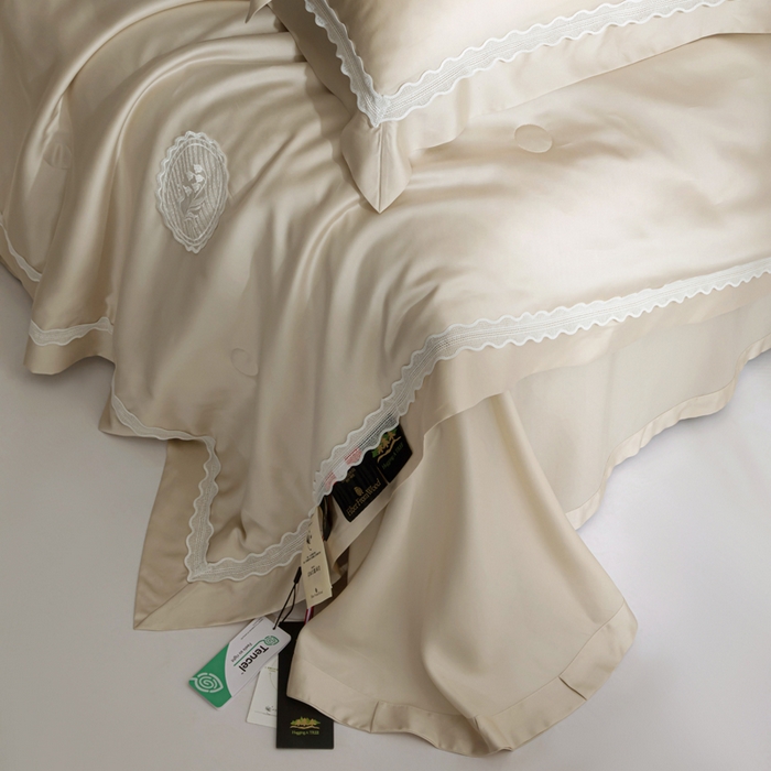 91家纺网 家纺一手货源 找家纺 桂雅居2025新款80支进口莱赛尔双丝夏被-达芙妮 云雾金