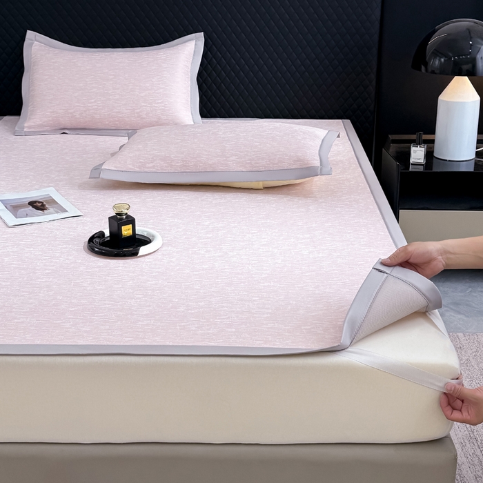 91家纺网 家纺一手货源 找家纺 （总）小萌虎 2025新款PE高分子凉感大提花凉席席子