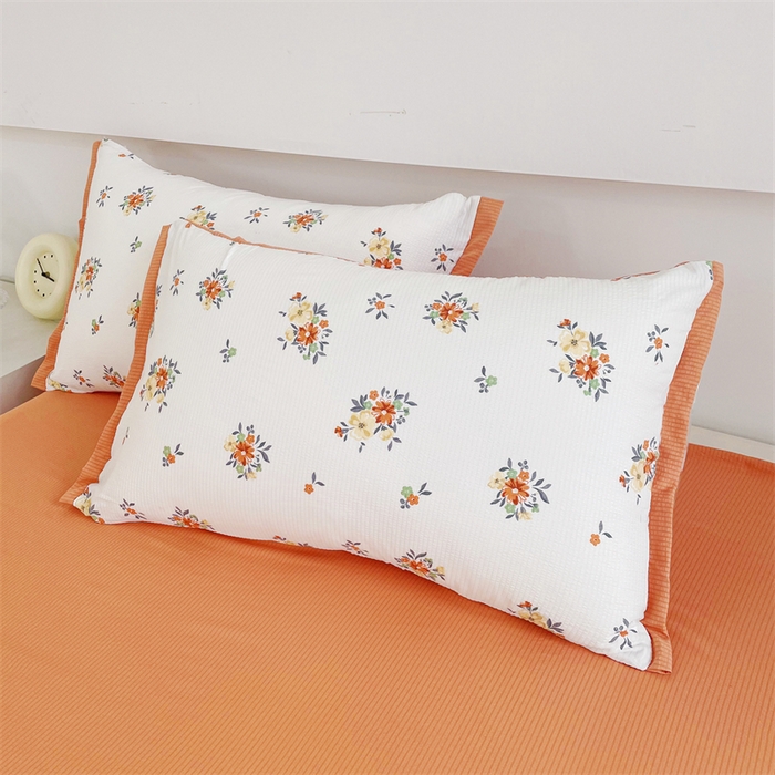 91家纺网 家纺一手货源 找家纺 南北家居 2025新款亲肤泡泡棉提花夏被 夕颜花簇