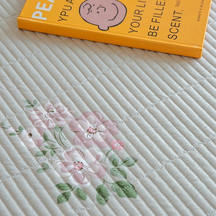 91家纺网 家纺一手货源 找家纺 晨晨家纺2025新款双面全棉床盖款三件套 寻芳