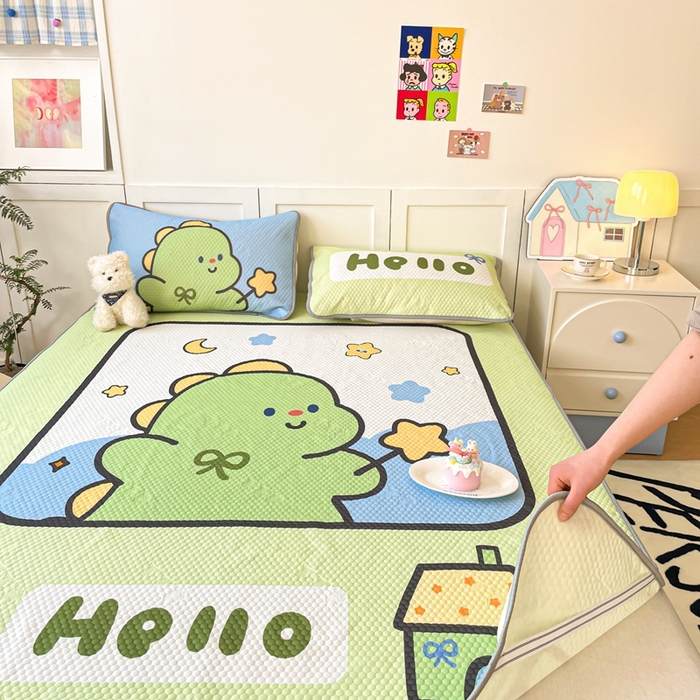 91家纺网 家纺一手货源 找家纺 川悦生活 2025新款大版冰豆豆凉豆豆凉席 啵啵星