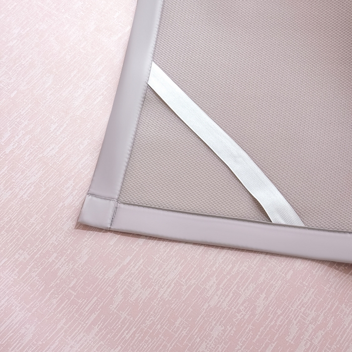 91家纺网 家纺一手货源 找家纺 小萌虎 2025新款PE高分子凉感大提花凉席席子 梦境-粉