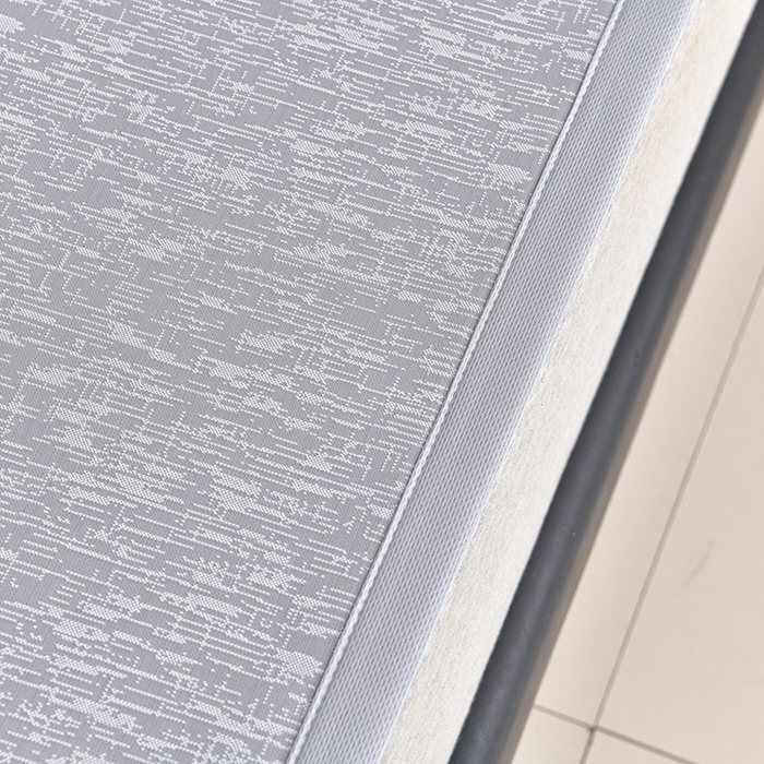 91家纺网 家纺一手货源 找家纺 慕婷家纺 2025新款凉感丝提花冰丝席 素雅灰