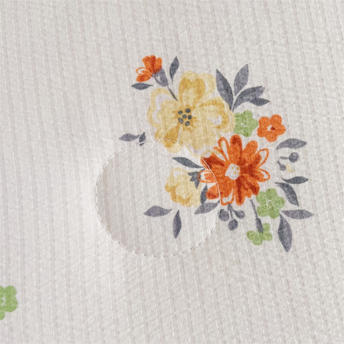 91家纺网 家纺一手货源 找家纺 南北家居 2025新款亲肤泡泡棉提花夏被 夕颜花簇