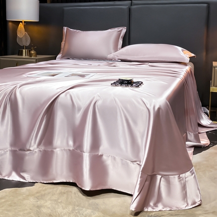 91家纺网 家纺一手货源 找家纺 【蒂梵熙家纺】床单 2025新款夏季高端轻奢丝滑裸睡丝绸被单 冰丝豹纹水洗真丝斑马印花天丝床单单件