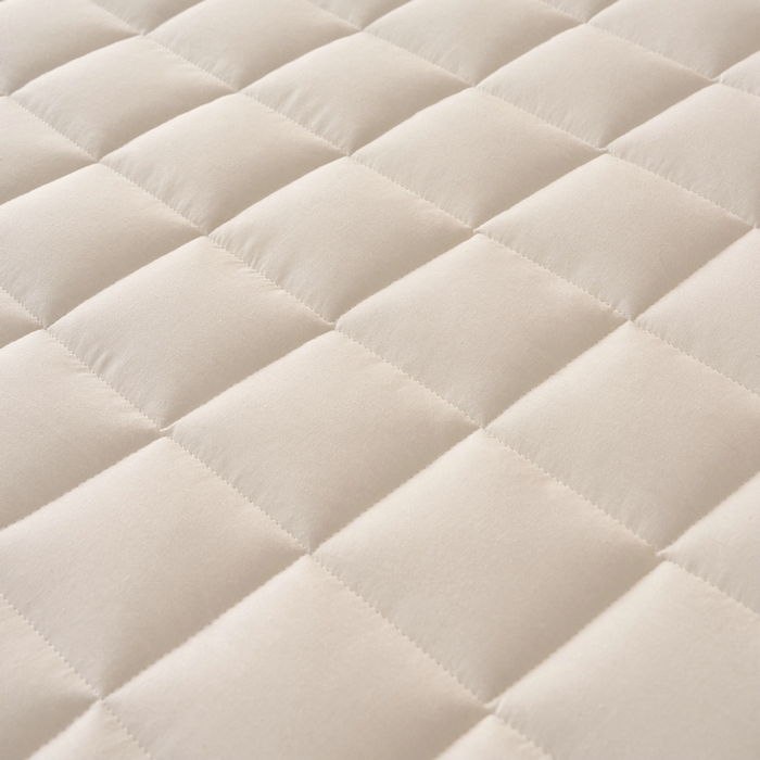 91家纺网 家纺一手货源 找家纺 锦丝钰床垫 2025新款色织水洗棉棉花床垫 白色