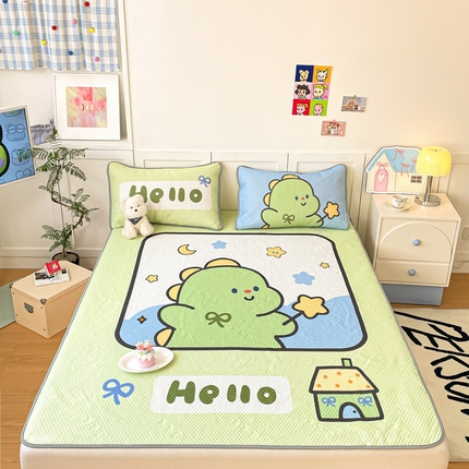 91家纺网 家纺一手货源 找家纺 川悦生活 2025新款大版冰豆豆凉豆豆凉席 啵啵星