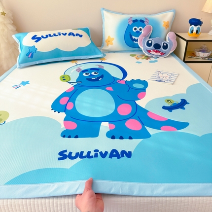 91家纺网 家纺一手货源 找家纺 （总）典曼家纺 2025春夏新款A类凉感冰丝迪士尼凉席席子