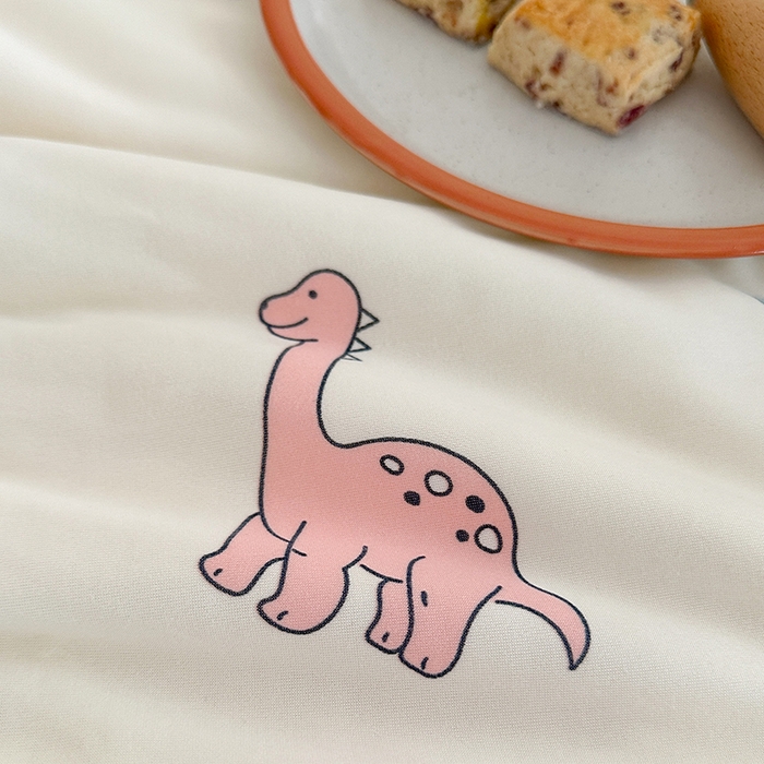 91家纺网 家纺一手货源 找家纺 麦伦家居 2025新款云柔针织棉大豆夏凉被 七彩恐龙