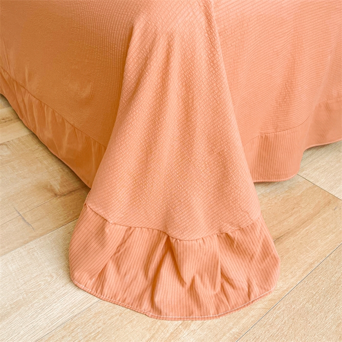 91家纺网 家纺一手货源 找家纺 南北家居 2025新款亲肤泡泡棉提花夏被 晓春