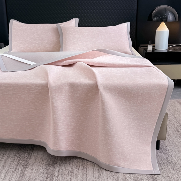 91家纺网 家纺一手货源 找家纺 （总）小萌虎 2025新款PE高分子凉感大提花凉席席子