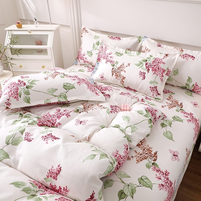 91家纺网 家纺一手货源 找家纺 北部居 2025新款加厚化纤四件套