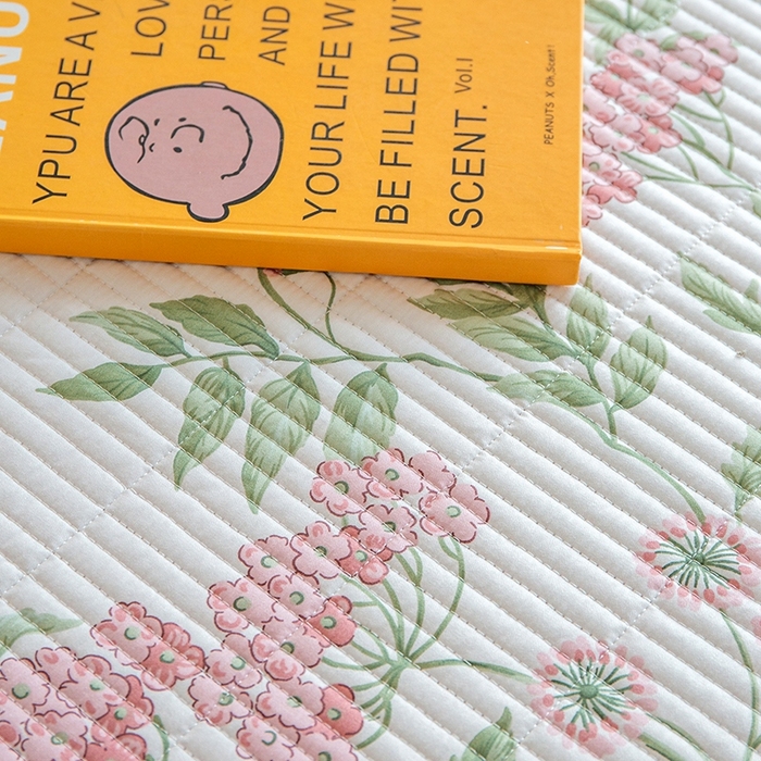 91家纺网 家纺一手货源 找家纺 晨晨家纺2025新款双面全棉夏被四件套 萱梦