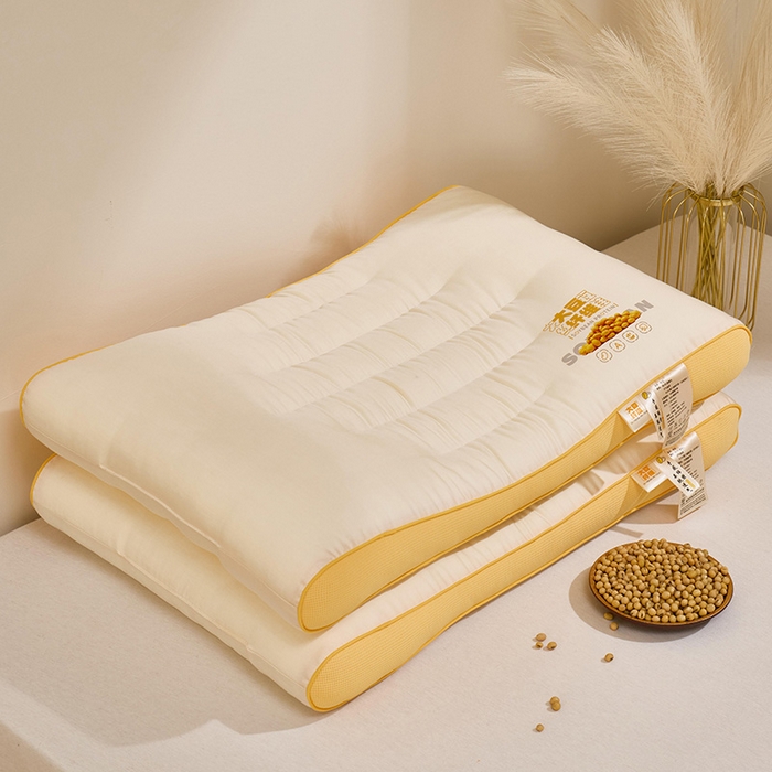 91家纺网 家纺一手货源 找家纺 （总）昕科 2025新款A类大豆纤维双拼亲子枕-大豆纤维儿童枕头宿舍学生枕芯立体大豆儿童枕