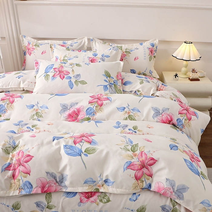 91家纺网 家纺一手货源 找家纺 北部居 2025新款加厚化纤四件套