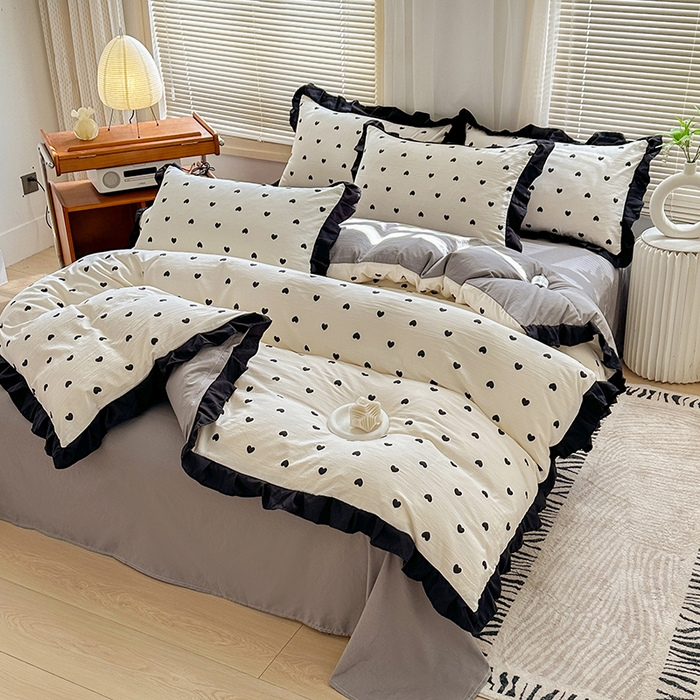 91家纺网 家纺一手货源 找家纺 （总）佳一家纺 2025新款亲肤水洗棉四件套系列