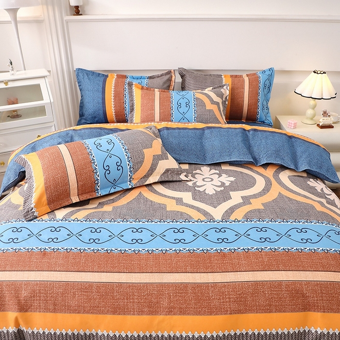 91家纺网 家纺一手货源 找家纺 北部居 2025新款加厚化纤四件套