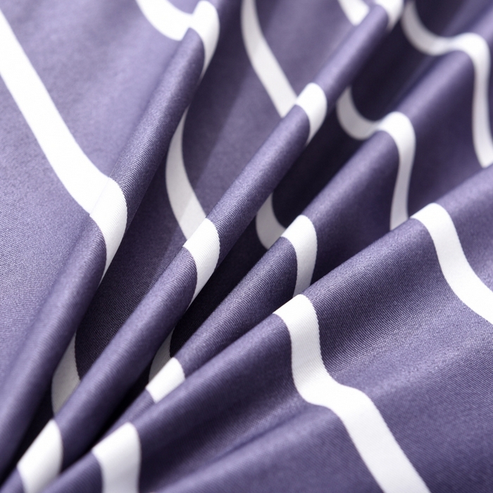 91家纺网 家纺一手货源 找家纺 百花王2025新款斜纹天丝莫代尔四件套 兰条纹