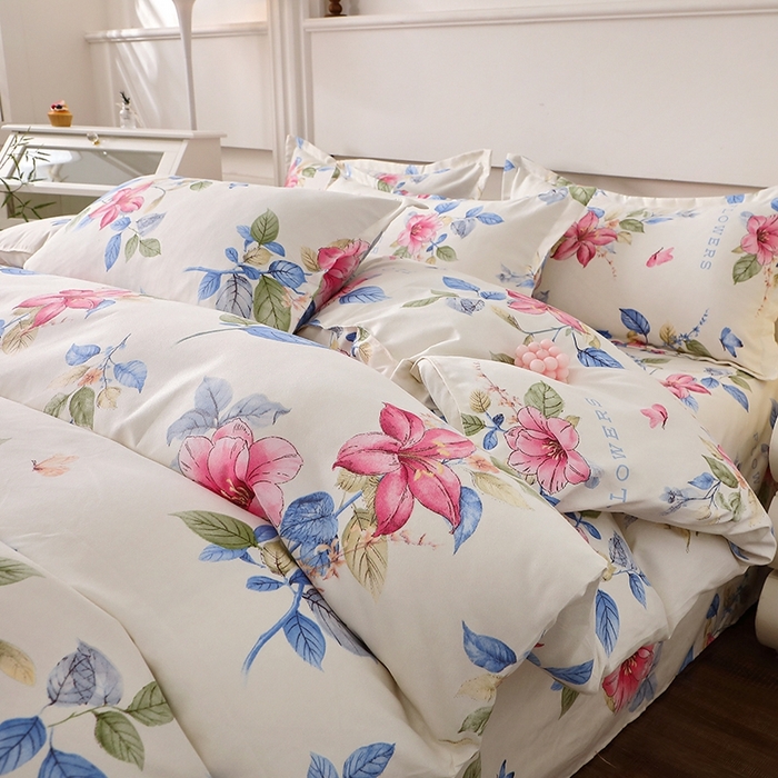 91家纺网 家纺一手货源 找家纺 北部居 2025新款加厚化纤四件套