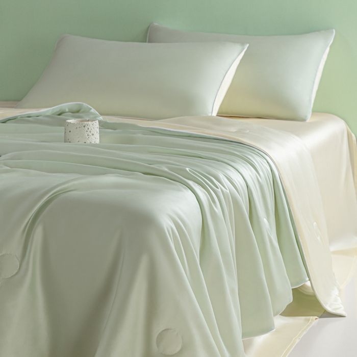 91家纺网 家纺一手货源 找家纺 （总）爱彼家纺 2025夏季新款麻绳款冰丝夏被夏凉被空调被四件套-风格二