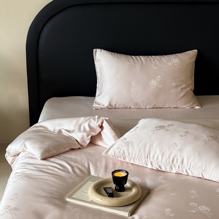 91家纺网 家纺一手货源 找家纺 （总）FORTWO2025新款60支兰精天丝浮雕提花四件套		