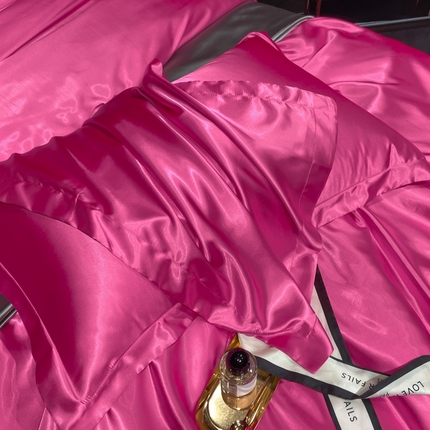 91家纺网 家纺一手货源 找家纺 【蒂梵熙家纺】枕套 2025新款夏季高端枕巾轻奢丝滑裸睡丝绸床垫保护套 冰丝豹纹水洗真丝天丝枕头套