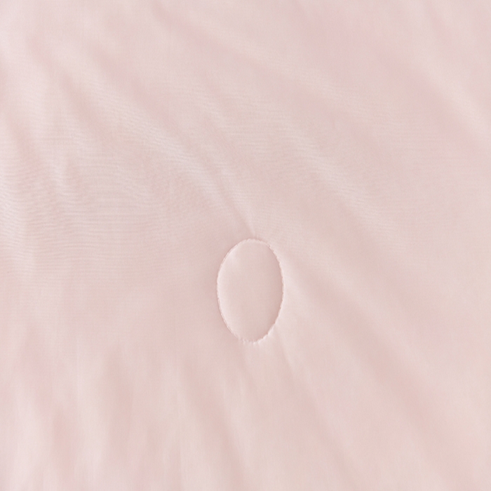 91家纺网 家纺一手货源 找家纺 畅畅家纺 2025新款夏季凉感丝足球花纯色凉席夏被四件套 足球花-香妃粉