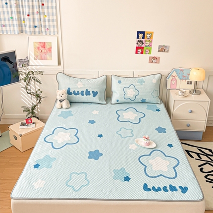 91家纺网 家纺一手货源 找家纺 川悦生活 2025新款大版冰豆豆凉豆豆凉席 汽泡夏日