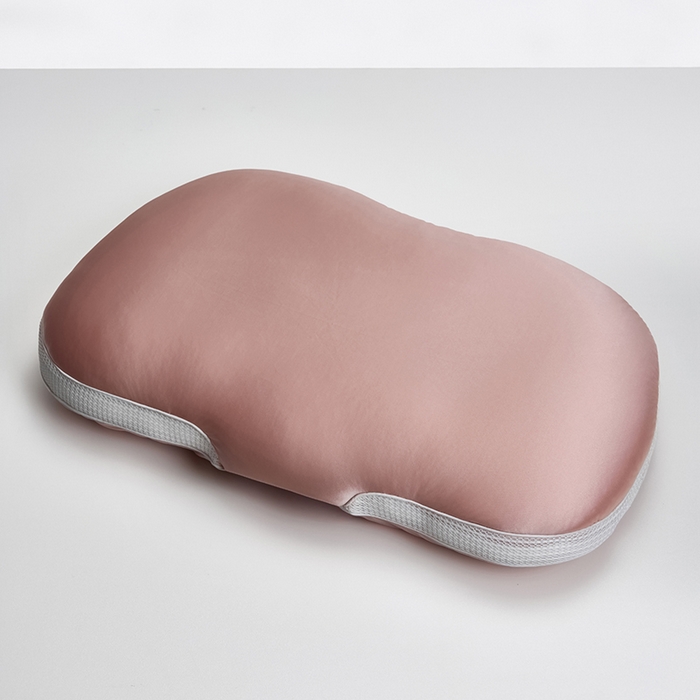 91家纺网 家纺一手货源 找家纺 昕科 2025新款丝光绵豆枕-异型护颈椭圆枕头羽丝棉成人颈椎枕芯 丝光绵豆枕-粉色