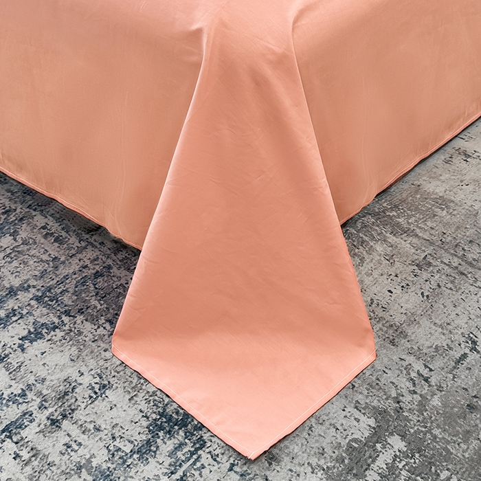 91家纺网 家纺一手货源 找家纺 宇彬家纺 2025直播新款13374全棉纯棉母婴级压线一字绣纯色刺绣四件套全棉纯棉贡缎新疆长绒字母款铂金系列 铂金 玉颜粉