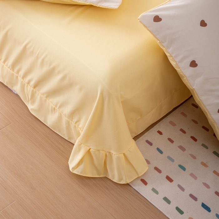 91家纺网 家纺一手货源 找家纺 南北家居 2025新款针织棉双层纱夏被四件套 钟意