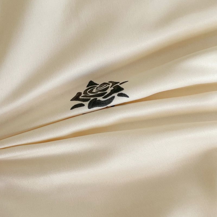 91家纺网 家纺一手货源 找家纺 绣女坊  2025新款水洗天丝夏被四件套 黄色玫瑰