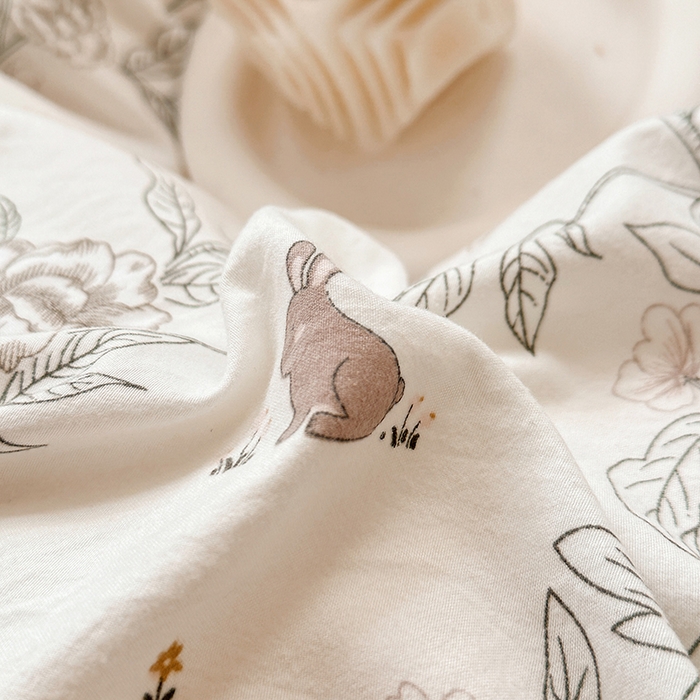 91家纺网 家纺一手货源 找家纺 佳一家纺 2025新款亲肤水洗棉四件套系列 花恋