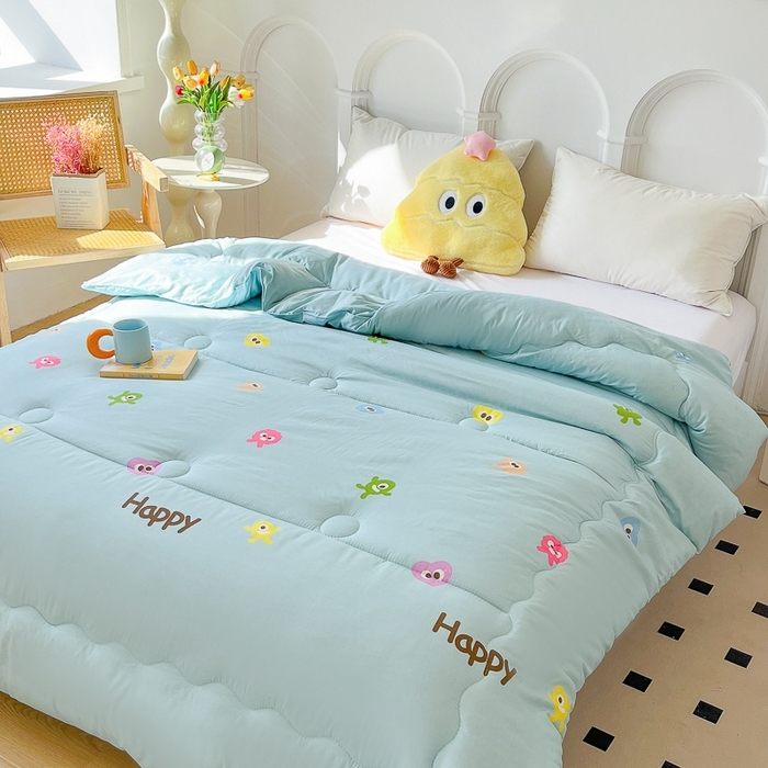 91家纺网 家纺一手货源 找家纺 百花王2025新款原棉大豆被被子被芯 小怪兽