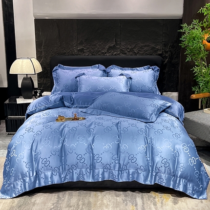 91家纺网 家纺一手货源 找家纺 （总）经年 2025新款水洗真丝冰丝天丝提花单被套 洛克系列