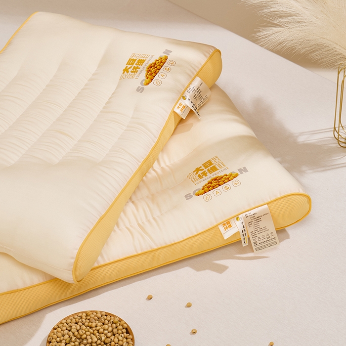 91家纺网 家纺一手货源 找家纺 （总）昕科 2025新款A类大豆纤维双拼亲子枕-大豆纤维儿童枕头宿舍学生枕芯立体大豆儿童枕