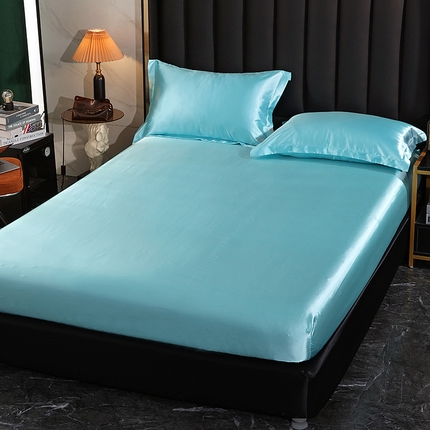 91家纺网 家纺一手货源 找家纺 【蒂梵熙家纺】床笠 2025新款夏季高端床笠轻奢丝滑裸睡丝绸床垫保护套 冰丝豹纹水洗真丝天丝床笠单件