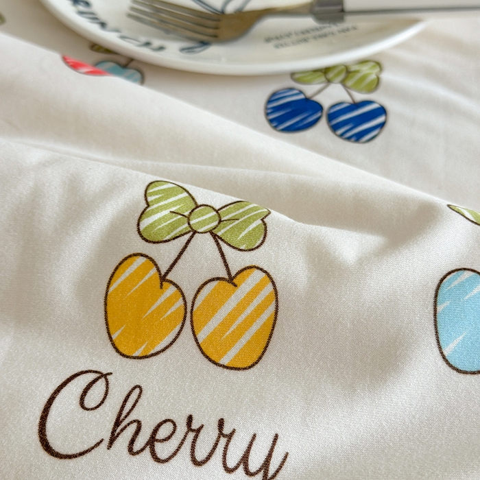 91家纺网 家纺一手货源 找家纺 麦伦家居 2025新款云柔针织棉大豆夏凉被 樱桃画