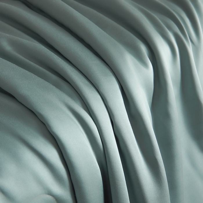 91家纺网 家纺一手货源 找家纺 AB家纺2025新品A类莱赛尔双拼50天丝空调夏被四件套 海青绿-卡其