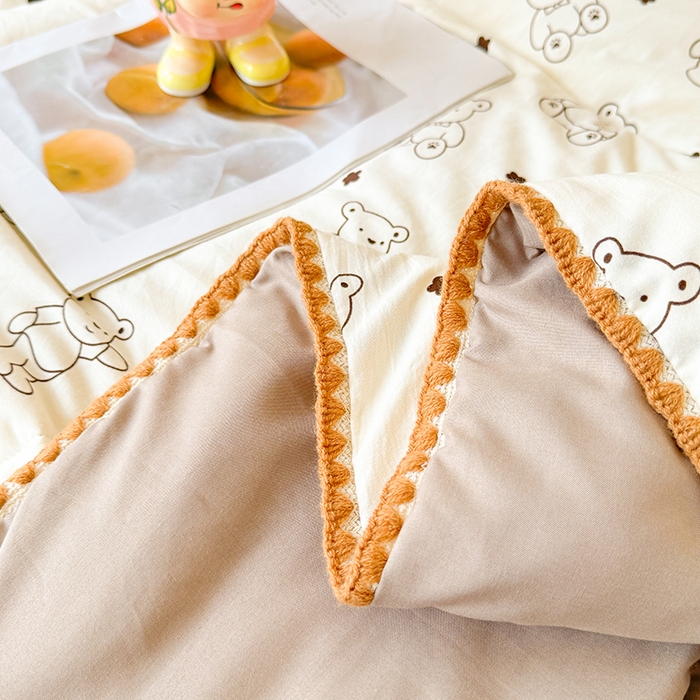 91家纺网 家纺一手货源 找家纺 熙宴家纺 2025新款A类水洗双层纱100%新疆棉花印花夏被空调被夏凉被 绅士熊