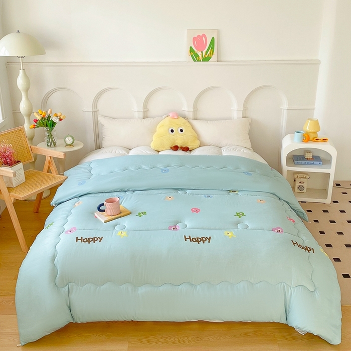 91家纺网 家纺一手货源 找家纺 百花王2025新款原棉大豆被被子被芯 小怪兽