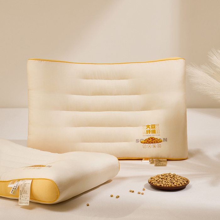 91家纺网 家纺一手货源 找家纺 （总）昕科 2025新款A类大豆纤维双拼亲子枕-大豆纤维儿童枕头宿舍学生枕芯立体大豆儿童枕