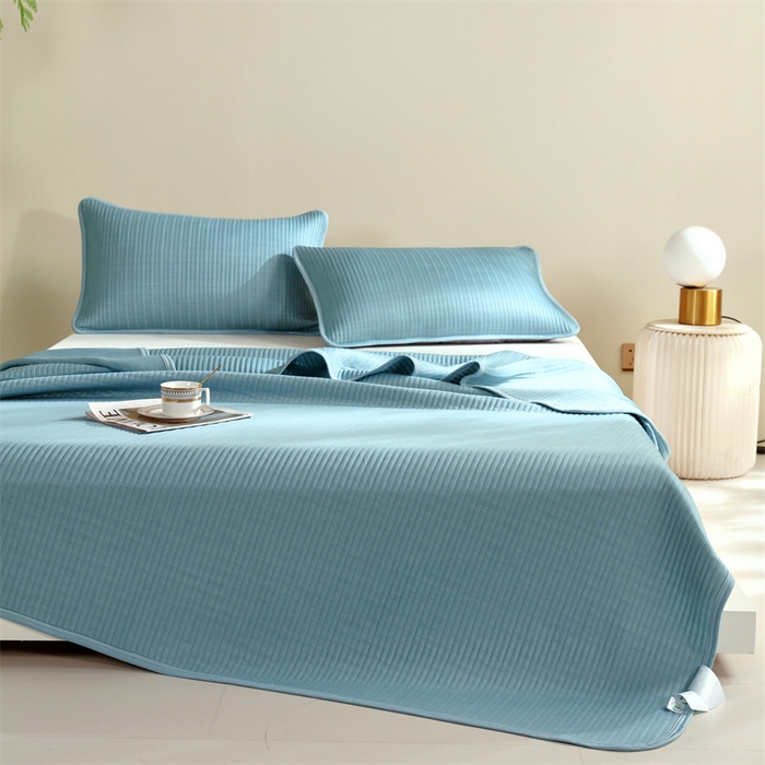 91家纺网 家纺一手货源 找家纺 2025新款PE凉感夏被A类针织凉感丝夏凉被轻奢夏季空调被子