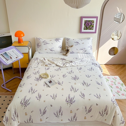 91家纺网 家纺一手货源 找家纺 （总）麦伦家居 2025新款云柔针织棉大豆夏凉被