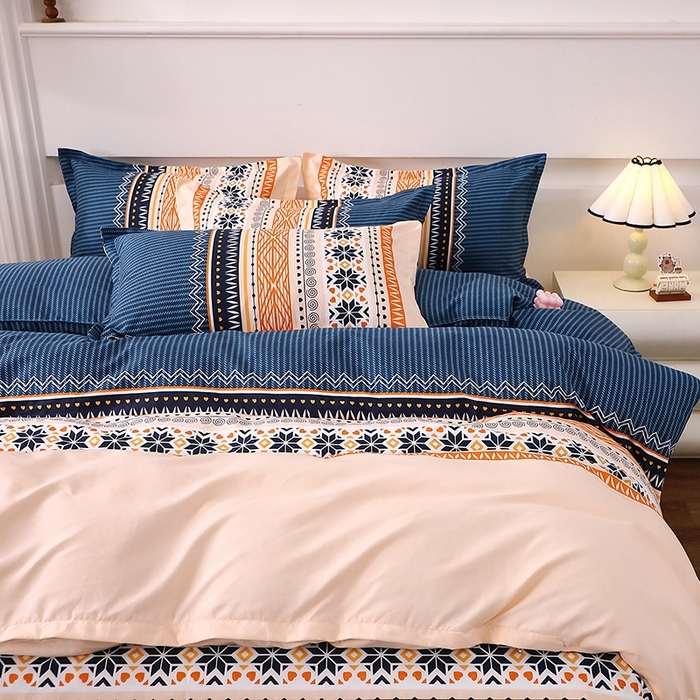 91家纺网 家纺一手货源 找家纺 北部居 2025新款加厚化纤四件套