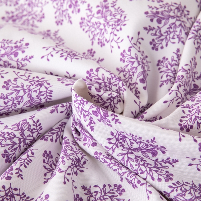 91家纺网 家纺一手货源 找家纺 南北家居 2025新款针织棉双层纱夏被四件套 幻紫蝶影